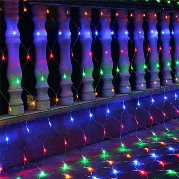 Christmas 360 LED Net Lights, 12FT x 5 FT Connectable Waterproof String Lights - Picture 6 of 7